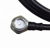 Kabel Jumper RF Mini-DIN Sudut Kanan 4.3/10 ke DIN 7/16 Male, Kabel Feeder Super-Fleksibel 1/2 inci, VSWR 50 Ohm 1.15