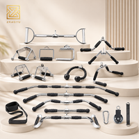 Ensemble d'accessoires pour machine à câble commerciale : Poignées de gym, Barre de tirage latéral, Corde de triceps, Accessoires d'entraînement de force, Équipement de fitness