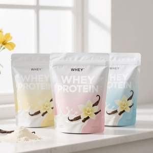 Custom Stand Up Zipper Pouch Smell Proof for Food <b>Storage</b> Leak Proof Powder <b>Plastic</b> Packaging <b>Bag</b> - Product Image 2