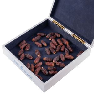 Boîte cadeau Ramadan Kareem en bois, rectangulaire, finition mate, blanche, découpée au laser, faite à la main, pour chocolats et dattes, saison Jeddah KSA - Product Image 6