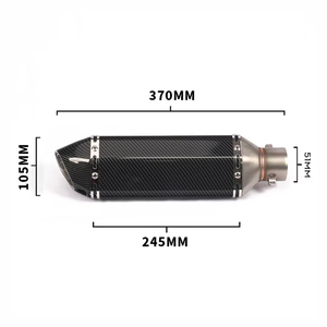 Tuyau d'échappement universel pour <span class=keywords><strong>moto</strong></span> 38-51 mm avec silencieux 310/370/470/570 mm en acier inoxydable pour VTT et <span class=keywords><strong>moto</strong></span> de route - Product Image 3