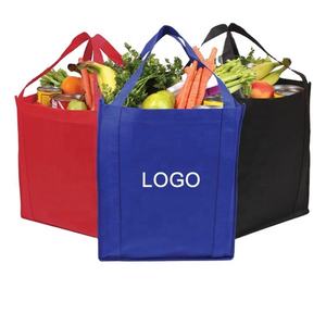Sacs de shopping promotionnels en non-tissé réutilisables, sacs de shopping personnalisés avec logos imprimés - Product Image 3