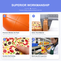 Mainan Potong Pir 4 Potong Custom ABS PC, Set Makanan Mainan, Permainan Peran Dapur, Hadiah Edukatif untuk Balita, Grosir Custom