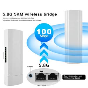 Bộ Mở Rộng <span class=keywords><strong>Wifi</strong></span> Tầm Xa KuWFi 5.8Ghz Bán Chạy Nhất Bộ Cpe Công Nghiệp Ngoài Trời 2 Cổng Lan Nối Điểm Không Dây - Product Image 3