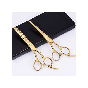 Ciseaux de coiffure professionnels Golden Dragon Corée pour lavage et coupe de cheveux, avec support de rangement 1 sac - Product Image 2