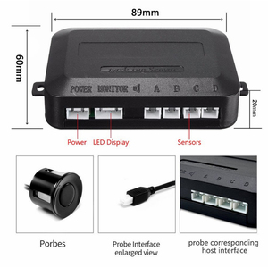 เซ็นเซอร์จอดรถแบบ LED พร้อมจอแสดงผลระบบ Parktronic ระบบตรวจจับการถอยหลังพร้อมเรดาร์และจอภาพ  4 จุด - Product Image 4