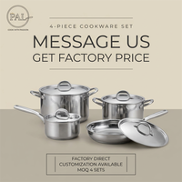 Ensemble d'ustensiles de cuisine en acier inoxydable 304, finition miroir, base composite, casseroles, poêles et marmites pour hôtels – Vente directe usine