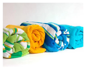 Toalla de playa turca de algodón de colores vibrantes en diseño de rayas para Hotel de piscina de golf y uso de ocio al aire libre de la India - Product Image 5