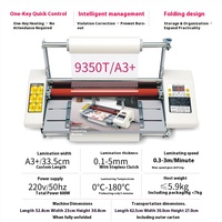 9350T entièrement automatique film thermique plastifieuse ménage Photo chaud froid plastifieuse électrique plastifieuse péritonéale