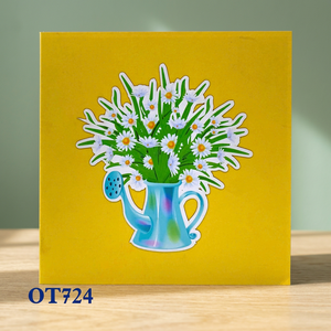 Tarjeta Pop-up 3D de Papel con Flores de Margarita Blancas, Diseño Personalizado, Hecha a Mano, Decoración para el Hogar, Acción de Gracias, Tendencia en Moda - Product Image 5