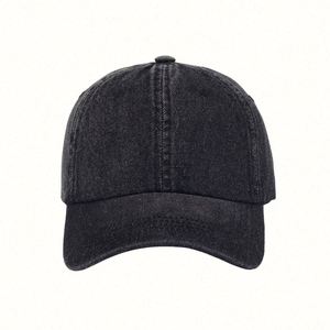 Casquettes de baseball personnalisées en gros, style denim bleu clair, broderie 3D, unisexe, pour enfants, avec boucle métallique - Product Image 4