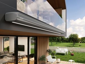 Hệ thống bóng râm ngoài trời điều khiển từ xa 10x20 ft | Chống thấm nước và chống tia cực tím | pergola điện có thể thu vào với tán đầy đủ - Product Image 2