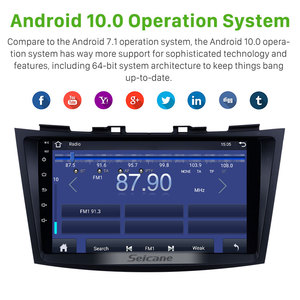 9 inch Android 11.0 màn hình cảm ứng GPS NAVI stereo với wifi với âm nhạc USB AUX Hỗ trợ DAB SWC DVR cho 2012 Suzuki Swift - Product Image 2