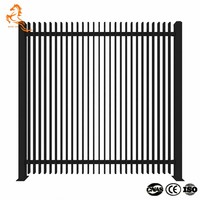 Panneaux de clôture à lames verticales en aluminium et clôture à lames de 6 pieds pour la sécurité des piscines, des jardins résidentiels et des cours (OEM/ODM)