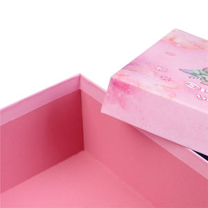 Emballage fonctionnel personnalisé <span class=keywords><strong>prix</strong></span> <span class=keywords><strong>de</strong></span> gros mini boîte cadeau personnalisée romantique papier cadeau bijoux boîte d'emballage rose - Product Image 2