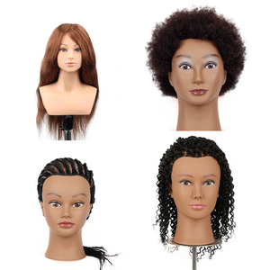 Personalizzazione della fabbrica manichino per capelli in silicone modello altalena europa luna stand competizione botox school training head - Product Image 3