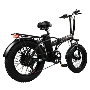 Armazém da UE Dropshipping 20 polegadas gordura pneu dobrável bicicleta elétrica bafang 48v 500w bicicleta elétrica dobrável preto