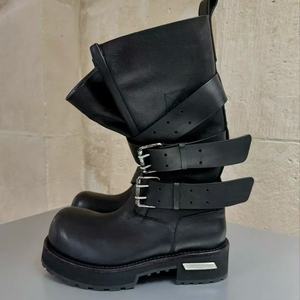 High-quality fashionable women's <b>Shoes</b> Adjustable Straps Belt Buckles Leather Boot <b>Men</b> Dress <b>Shoes</b> Trolling Venom Over-the-Knee - Product Image 3
