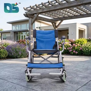 Silla de Ruedas Manual Ligera Plegable de Acero Ajustable para Rehabilitación, Uso en Exteriores, para Personas Mayores y con Discapacidad, Económica - Product Image 5