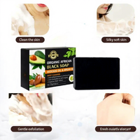 Jabón Artesanal de Belleza de Marca Personalizada, Limpieza Profunda con Carbón Vegetal, Manteca de Karité y Aceite de Oliva
