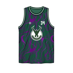 OEMカスタムデザインバスケットボールジャージ大量注文出荷可能; 夏のスポーツのためのスポーツクラブファンのための通気性の特徴 - Product Image 2