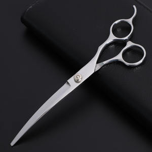 निर्माताओं की आपूर्ति विरोधी खरोंच दौर सिर रंग पालतू कैंची, स्टेनलेस स्टील परिष्करण सुरक्षा कैंची - Product Image 3