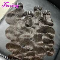 Paquetes de Cabello Humano Crudo Camboyano de Marca Privada, con Cutícula Alineada, Ondulado, 100% Sin Procesar, Venta al Por Mayor