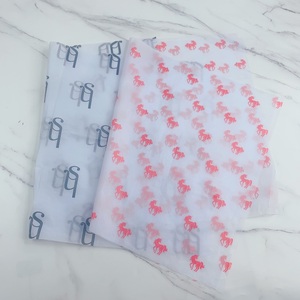 Custom Eco-Friendly 17gsm White Wrapping Tissue <b>Paper</b> Clothing Gift Packing Recyclable Brands Logo <b>Printed</b> <b>Paper</b> Wrapper - Product Image 2