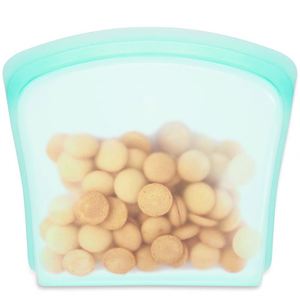 LFGB Approval New design 100% Food Grade Silicone Sandwich Bag Reusable Silicone Food Storage Bag