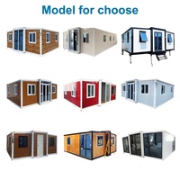20 pieds 40 pieds conception modulaire de luxe petite maison d'expédition conteneur extensible portable préfabriqué détachable avec 2 3 chambres à coucher