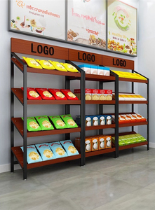 Giá để trưng bày trái cây, rau củ, rượu vang bằng kim loại, kệ để đồ, giá để trái cây cho siêu thị - Product Image 5