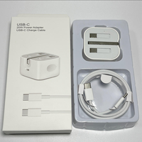 Kit de charge rapide 20W avec prise UK, câbles Type-C et 8 broches, chargeur pour coffret cadeau de luxe prêt à l'emploi