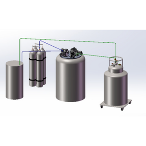 Sistema de Purificación de Helio Líquido Wobo LHe con Sistema de Control Neumático y Motor, Temperatura de Enfriamiento de 4-373 K - Product Image 3