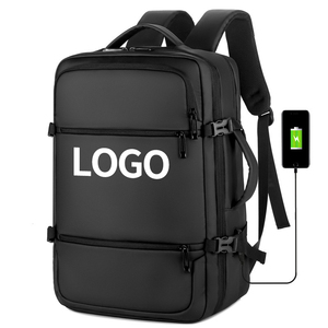 Sacs à dos pour hommes d'affaires antivol avec logo personnalisable Sac à dos pour ordinateur portable mince et durable avec port de charge USB - Product Image 1