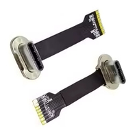 Câble USB Type C plat ultra-fin en ruban FPC OEM/ODM d'usine, en PVC noir ou selon demande, en cuivre étamé 2A