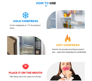 Reusable Lip Hot/Cold Therapy Gel <b>Pack</b> Soft Skin-Friendly Ergonomic Design Pain Relief Multiple Sizes and Shapes Available - Product Image 6