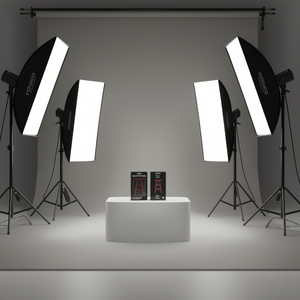 Soporte de Fondo para Estudio Fotográfico y de Video, Ajustable, Resistente, Juego de Soportes para Fotografía, 6.5 x 10 pies, Negro - Product Image 2