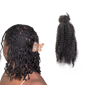 Venta al por mayor a granel <span class=keywords><strong>comprar</strong></span> Cheveux Naturel textura rizada cabello trenzado humano para extensiones Twists Locs - Product Image 1