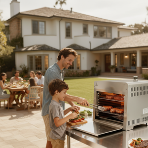 Gril à gaz infrarouge moderne en acier inoxydable 1500 degrés pour <span class=keywords><strong>steak</strong></span> de bœuf, avec dispositif de sécurité anti-oxygène, portable pour le camping - Product Image 4