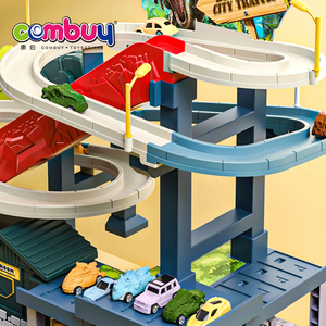 Jeu de construction de train sur viaduc urbain avec dinosaures et voies de fer à assembler - Product Image 5