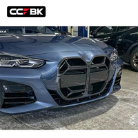 Pour BMW G22 G23 G26 420i 430i 440i 440d 2020-2026 Grille de calandre avant en carbone sec style CSL avec trou ACC