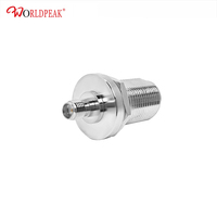 Adaptateur coaxial N vers SMA 50 ohms, connecteur RF coaxial N femelle scellé pour panneau avec écrous vers SMA femelle, en stock