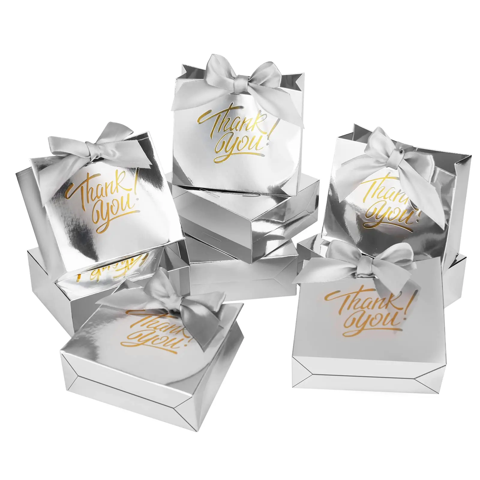 Wholesale Luxury Small Thank You Bags Mini Gift Bags for Wedding Baby Shower Bridal Business Party Supplies