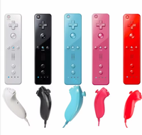 Télécommande Joystick sans fil 2 en 1 intégrée Motion Plus Nunchuks Gamepad Joypad Control pour Nintendo Wii /wii U Remote