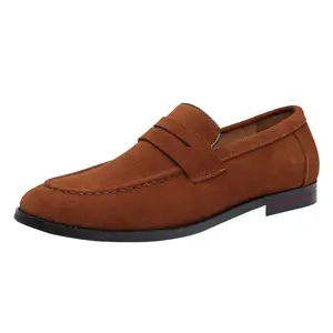 38-48 ukuran besar Premium jaminan jual beli pria driver sepatu kulit modis grosir sepatu merek nama loafers 206-1