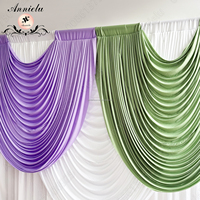 ANNIELU Cortinas de Spandex Personalizadas para Decoración de Escenarios, Ventanas de Salones de Banquetes, Boutiques, Centros Comerciales y Eventos