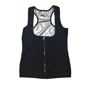 נשים סאונה זיעה אפוד מסלול דחיסה חליפת סאונה חמה זיעה סאונה אפוד שומן מבער העליון - Product Image 5