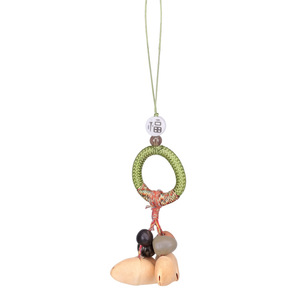 Wholesale Handmade Lucky Fu Bead Plant Fruit Shell Hanging Decor <b>Wind</b> <b>Chime</b> Pendant Ethnic Folk Handicraft Key Accessories - Product Image 1