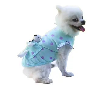 Proveedor de China, traje de gato transpirable, bolsillos, oso, perro, moda, cachorro, verano, camisas para mascotas, ropa, camisa para perros