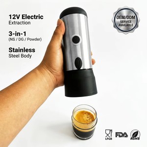 Mini <span class=keywords><strong>Cafetera</strong></span> Espresso Semiautomática, Alimentada por USB/12V, Monodosis, Libre de BPA, Certificación FDA/LFGB/RoHS, Bomba de 16-20 Bares, Cápsulas - Product Image 2